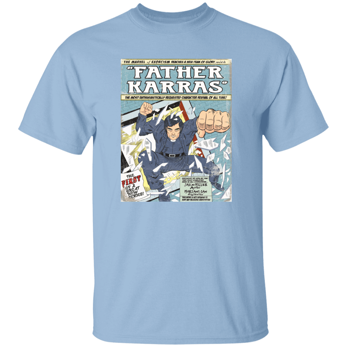 T-Shirts Light Blue / YXS Father Karras Youth T-Shirt