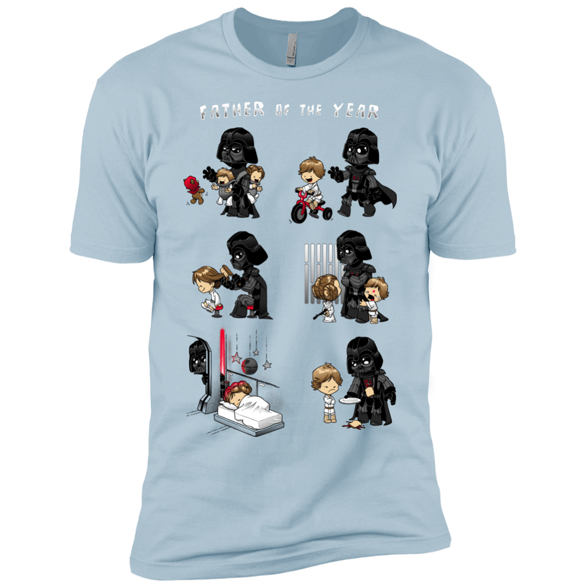 T-Shirts Light Blue / YXS Father of the year Boys Premium T-Shirt