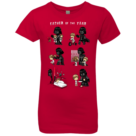 T-Shirts Red / YXS Father of the year Girls Premium T-Shirt