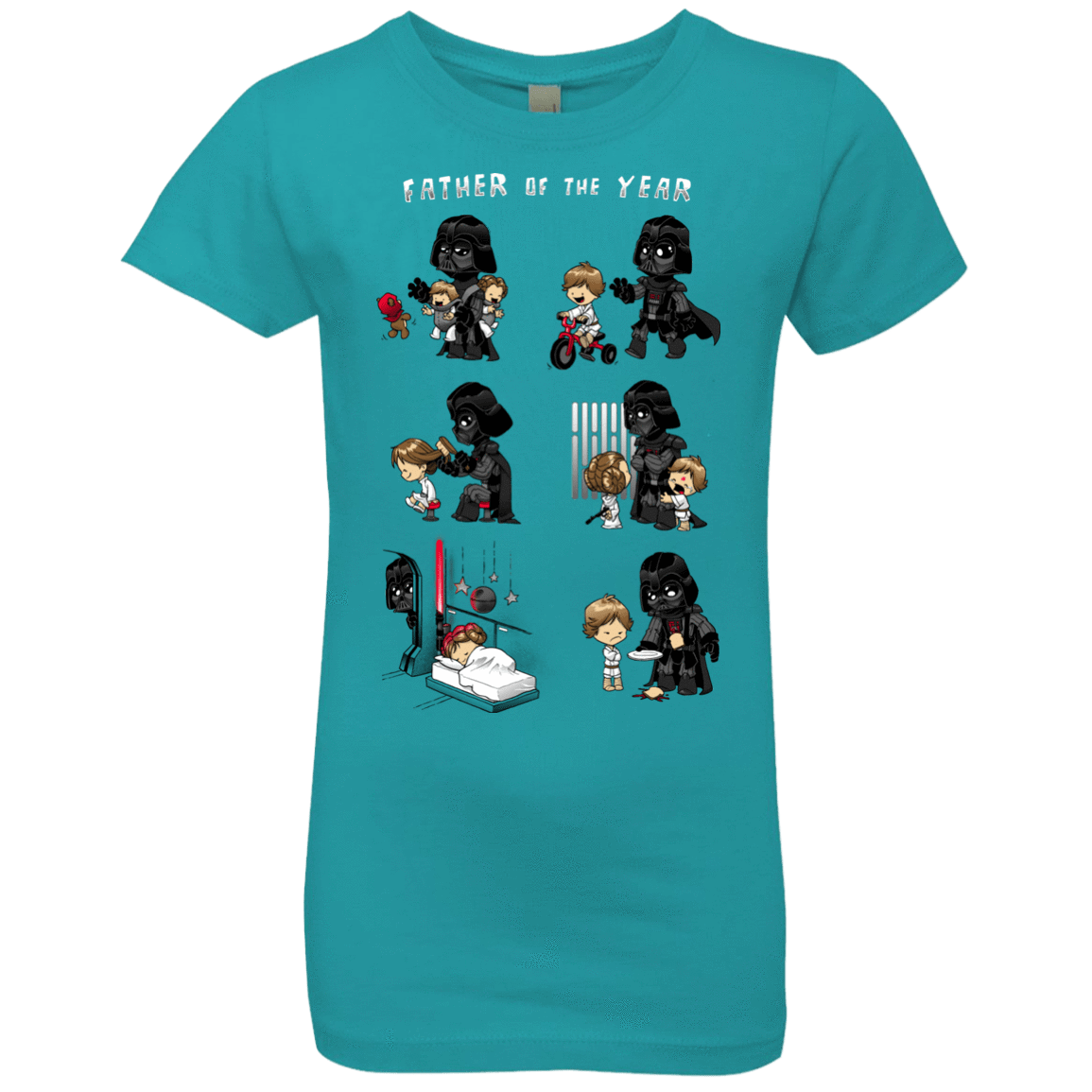 T-Shirts Tahiti Blue / YXS Father of the year Girls Premium T-Shirt