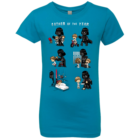 T-Shirts Turquoise / YXS Father of the year Girls Premium T-Shirt