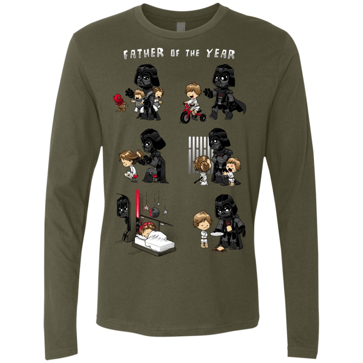 T-Shirts Military Green / Small Father of the year Men's Premium Long Sleeve