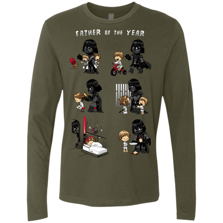 T-Shirts Military Green / Small Father of the year Men's Premium Long Sleeve