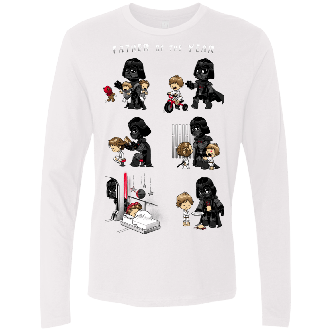 T-Shirts White / Small Father of the year Men's Premium Long Sleeve
