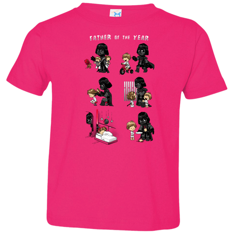 T-Shirts Hot Pink / 2T Father of the year Toddler Premium T-Shirt