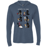 T-Shirts Indigo / X-Small Father of the year Triblend Long Sleeve Hoodie Tee