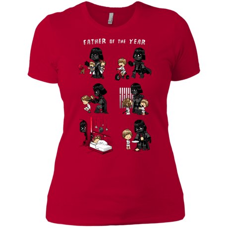 T-Shirts Red / X-Small Father of the year Women's Premium T-Shirt