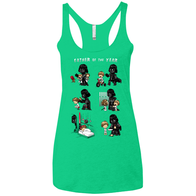 T-Shirts Envy / X-Small Father of the year Women's Triblend Racerback Tank