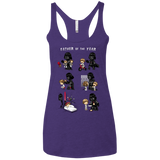 T-Shirts Purple / X-Small Father of the year Women's Triblend Racerback Tank