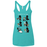 T-Shirts Tahiti Blue / X-Small Father of the year Women's Triblend Racerback Tank