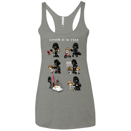 T-Shirts Venetian Grey / X-Small Father of the year Women's Triblend Racerback Tank