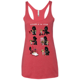 T-Shirts Vintage Red / X-Small Father of the year Women's Triblend Racerback Tank