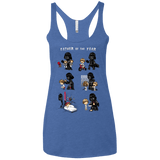 T-Shirts Vintage Royal / X-Small Father of the year Women's Triblend Racerback Tank
