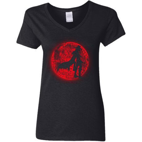 T-Shirts Black / S Fear Him Women's V-Neck T-Shirt