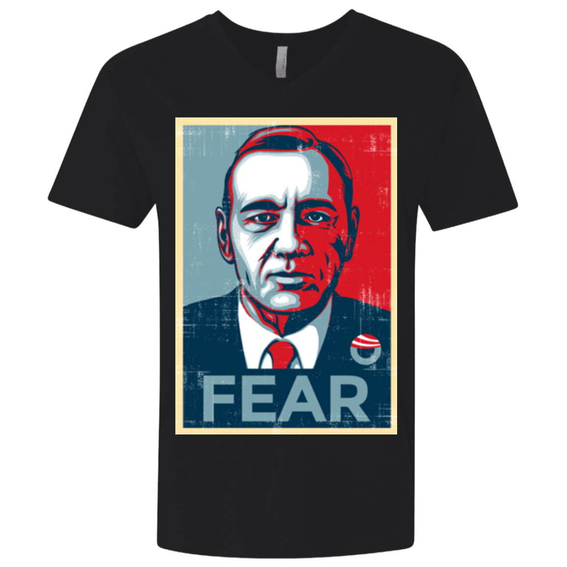 T-Shirts Black / X-Small fear Men's Premium V-Neck