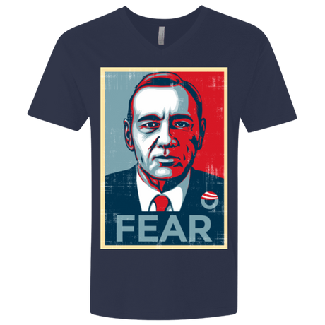 T-Shirts Midnight Navy / X-Small fear Men's Premium V-Neck