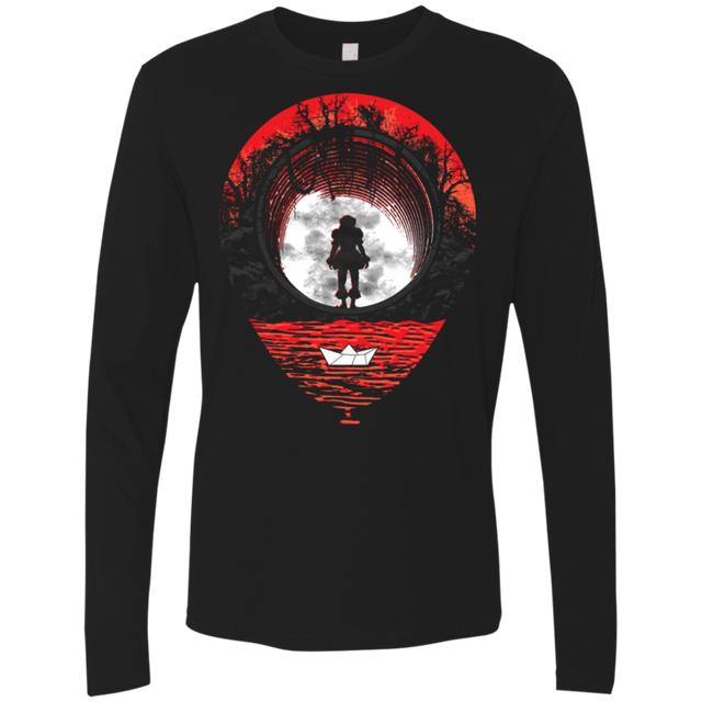 T-Shirts Black / S Fear The Clown Men's Premium Long Sleeve