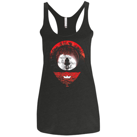 T-Shirts Vintage Black / X-Small Fear The Clown Women's Triblend Racerback Tank
