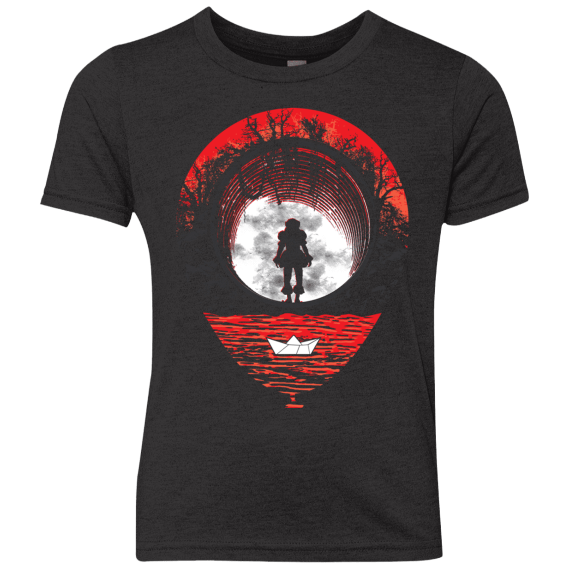 T-Shirts Vintage Black / YXS Fear The Clown Youth Triblend T-Shirt