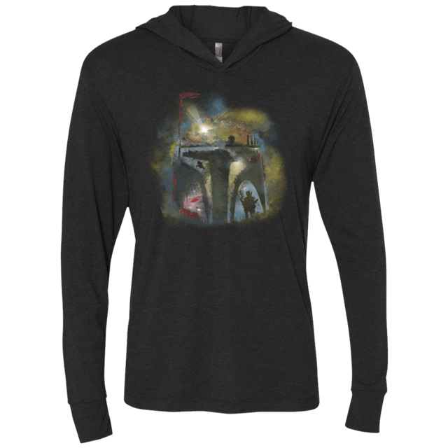 T-Shirts Vintage Black / X-Small Fear the Hunter Triblend Long Sleeve Hoodie Tee