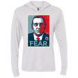 T-Shirts Heather White / X-Small fear Triblend Long Sleeve Hoodie Tee