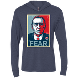 T-Shirts Vintage Navy / X-Small fear Triblend Long Sleeve Hoodie Tee