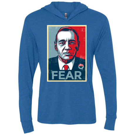 T-Shirts Vintage Royal / X-Small fear Triblend Long Sleeve Hoodie Tee