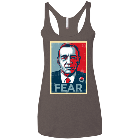 T-Shirts Macchiato / X-Small fear Women's Triblend Racerback Tank