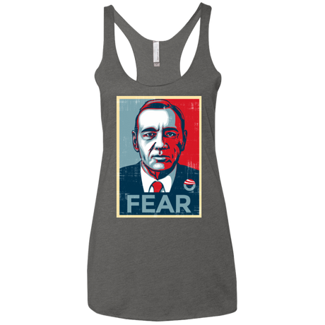 T-Shirts Premium Heather / X-Small fear Women's Triblend Racerback Tank