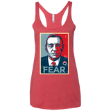 T-Shirts Vintage Red / X-Small fear Women's Triblend Racerback Tank
