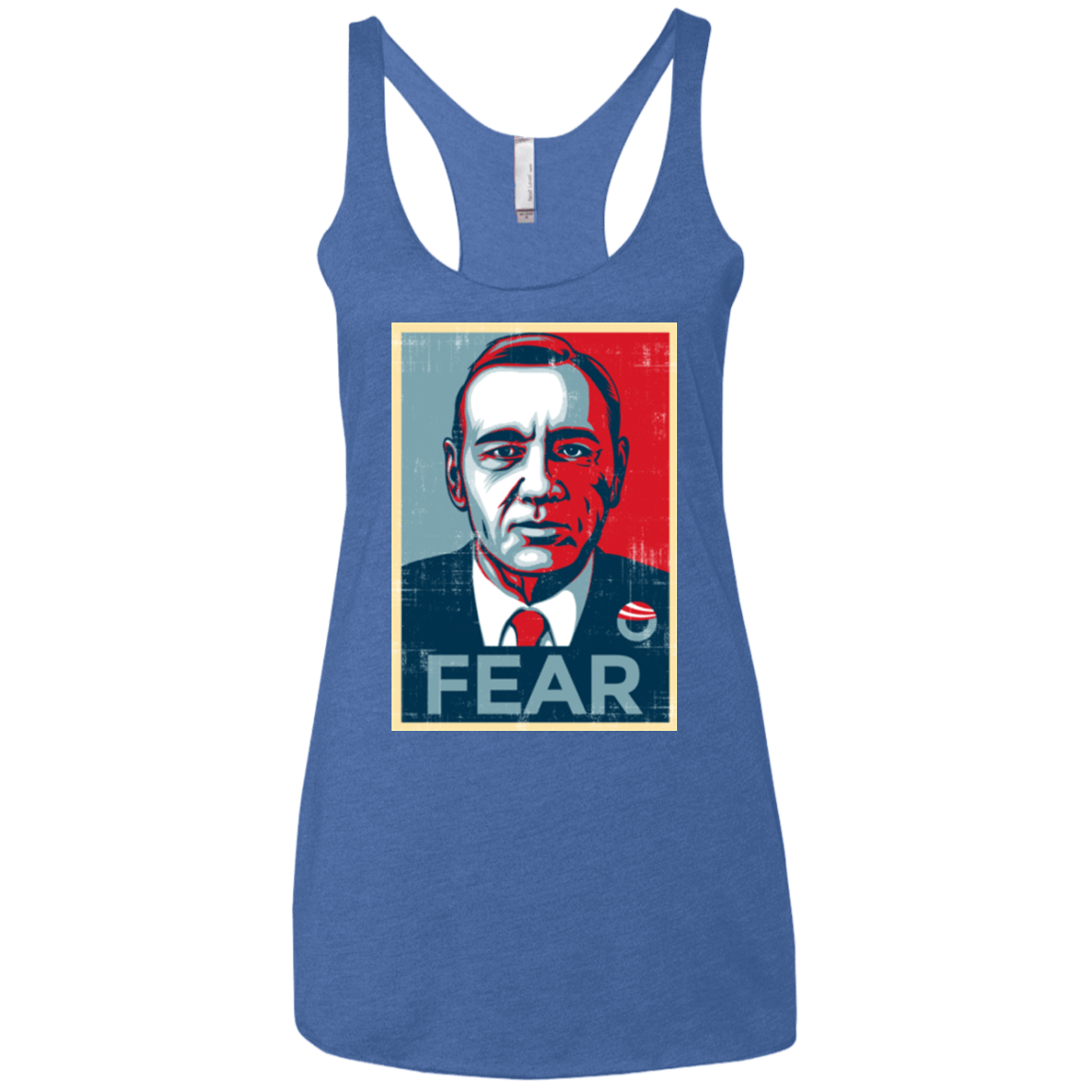 T-Shirts Vintage Royal / X-Small fear Women's Triblend Racerback Tank