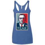 T-Shirts Vintage Royal / X-Small fear Women's Triblend Racerback Tank