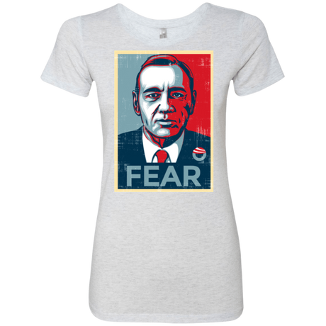 T-Shirts Heather White / Small fear Women's Triblend T-Shirt