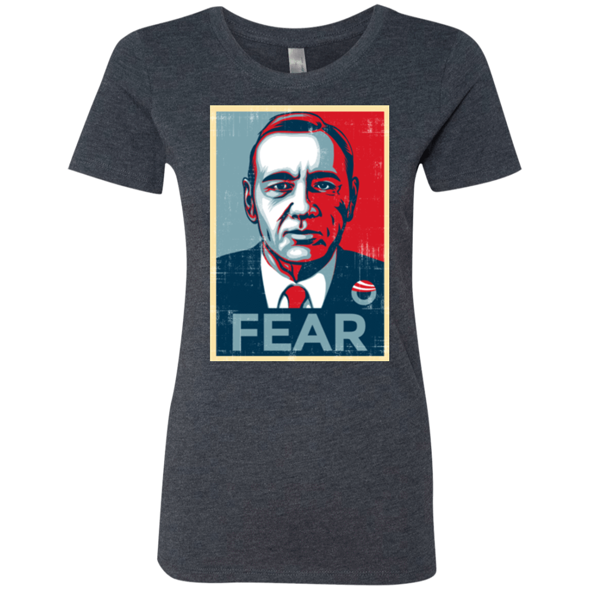 T-Shirts Vintage Navy / Small fear Women's Triblend T-Shirt