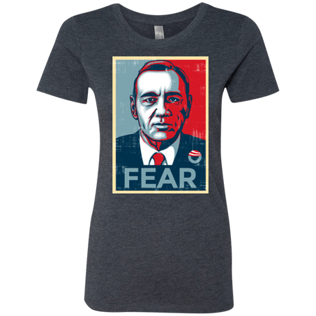 T-Shirts Vintage Navy / Small fear Women's Triblend T-Shirt