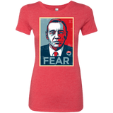 T-Shirts Vintage Red / Small fear Women's Triblend T-Shirt