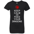 T-Shirts Black / YXS Feed dragons Girls Premium T-Shirt