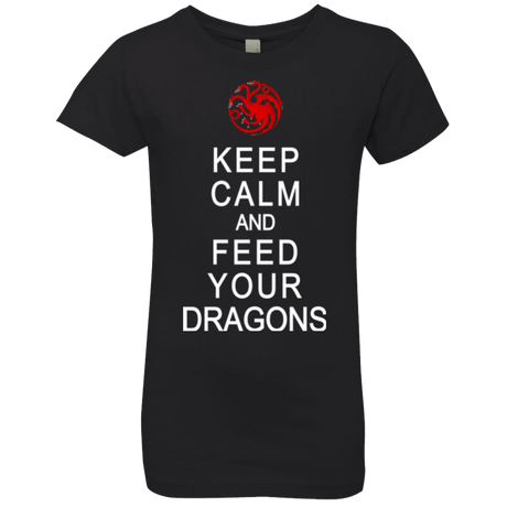 T-Shirts Black / YXS Feed dragons Girls Premium T-Shirt