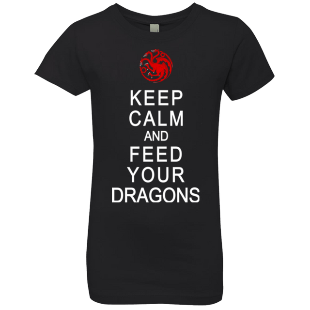 T-Shirts Black / YXS Feed dragons Girls Premium T-Shirt