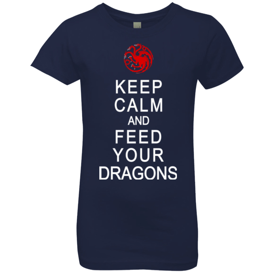 T-Shirts Midnight Navy / YXS Feed dragons Girls Premium T-Shirt