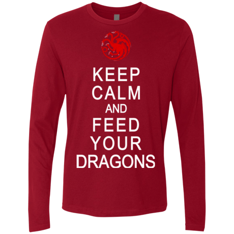 T-Shirts Cardinal / Small Feed dragons Men's Premium Long Sleeve