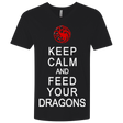 T-Shirts Black / X-Small Feed dragons Men's Premium V-Neck
