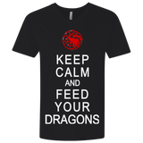 T-Shirts Black / X-Small Feed dragons Men's Premium V-Neck