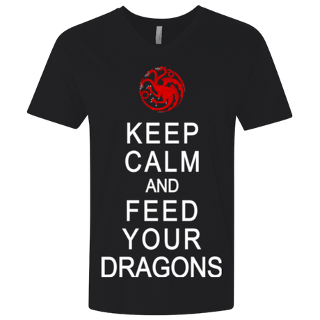 T-Shirts Black / X-Small Feed dragons Men's Premium V-Neck