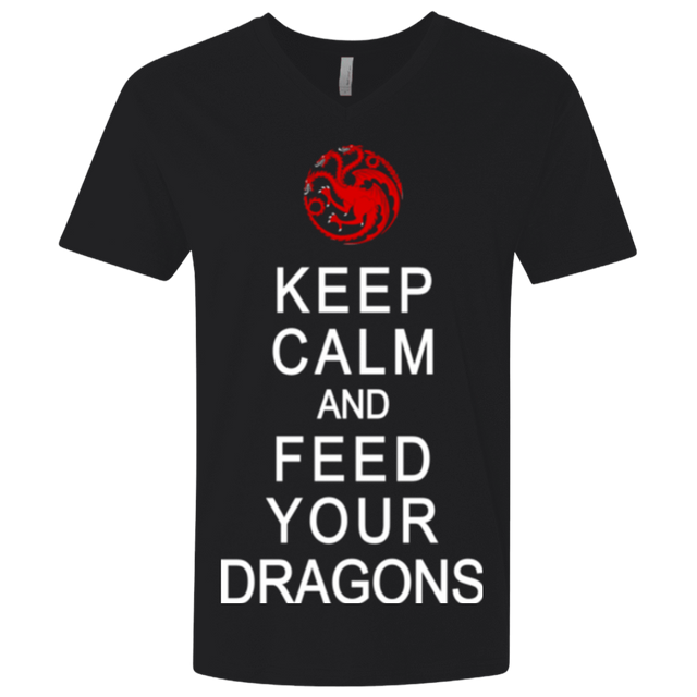 T-Shirts Black / X-Small Feed dragons Men's Premium V-Neck