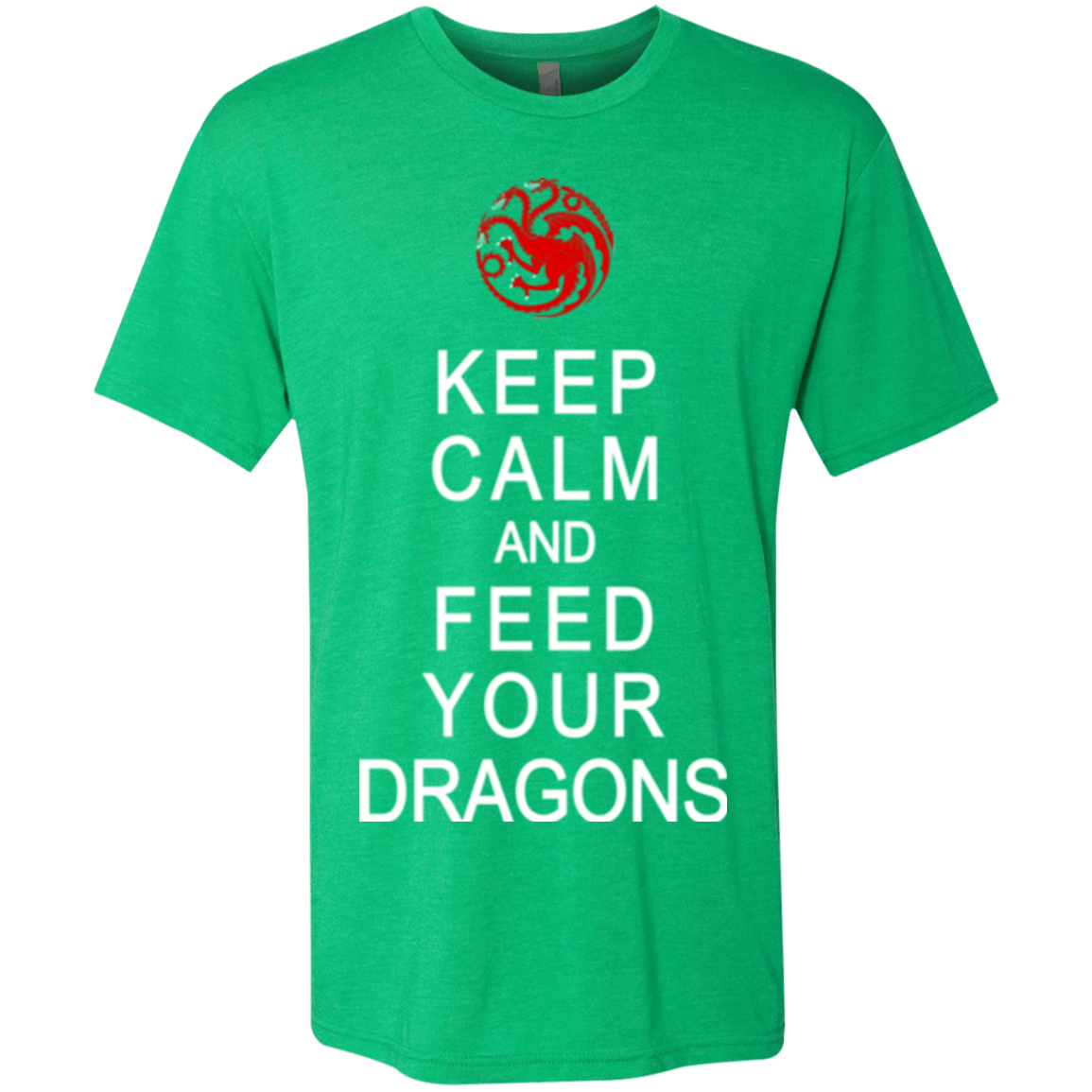 T-Shirts Envy / Small Feed dragons Men's Triblend T-Shirt