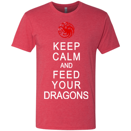 T-Shirts Vintage Red / Small Feed dragons Men's Triblend T-Shirt