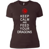 T-Shirts Dark Chocolate / X-Small Feed dragons Women's Premium T-Shirt