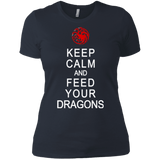T-Shirts Indigo / X-Small Feed dragons Women's Premium T-Shirt