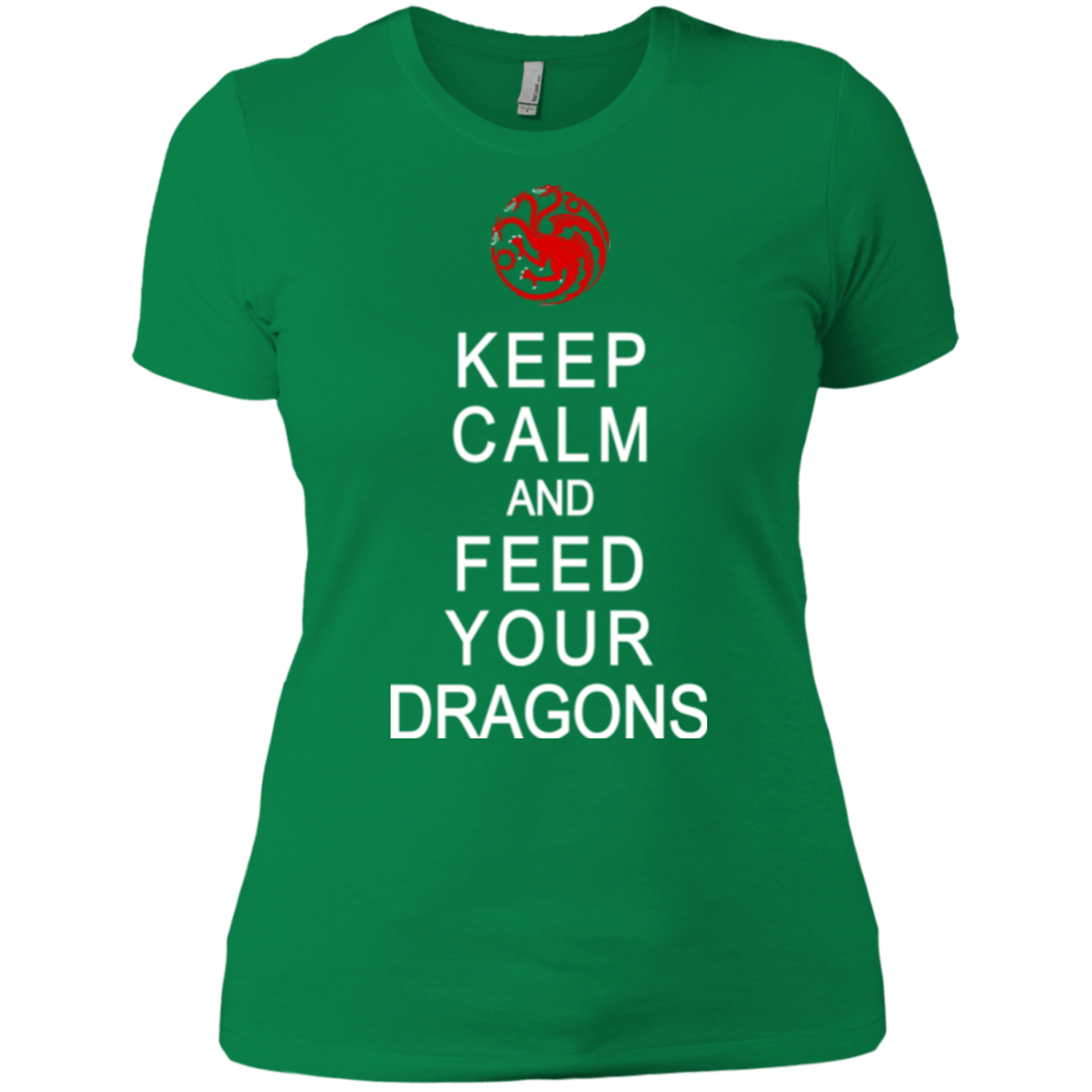 T-Shirts Kelly Green / X-Small Feed dragons Women's Premium T-Shirt